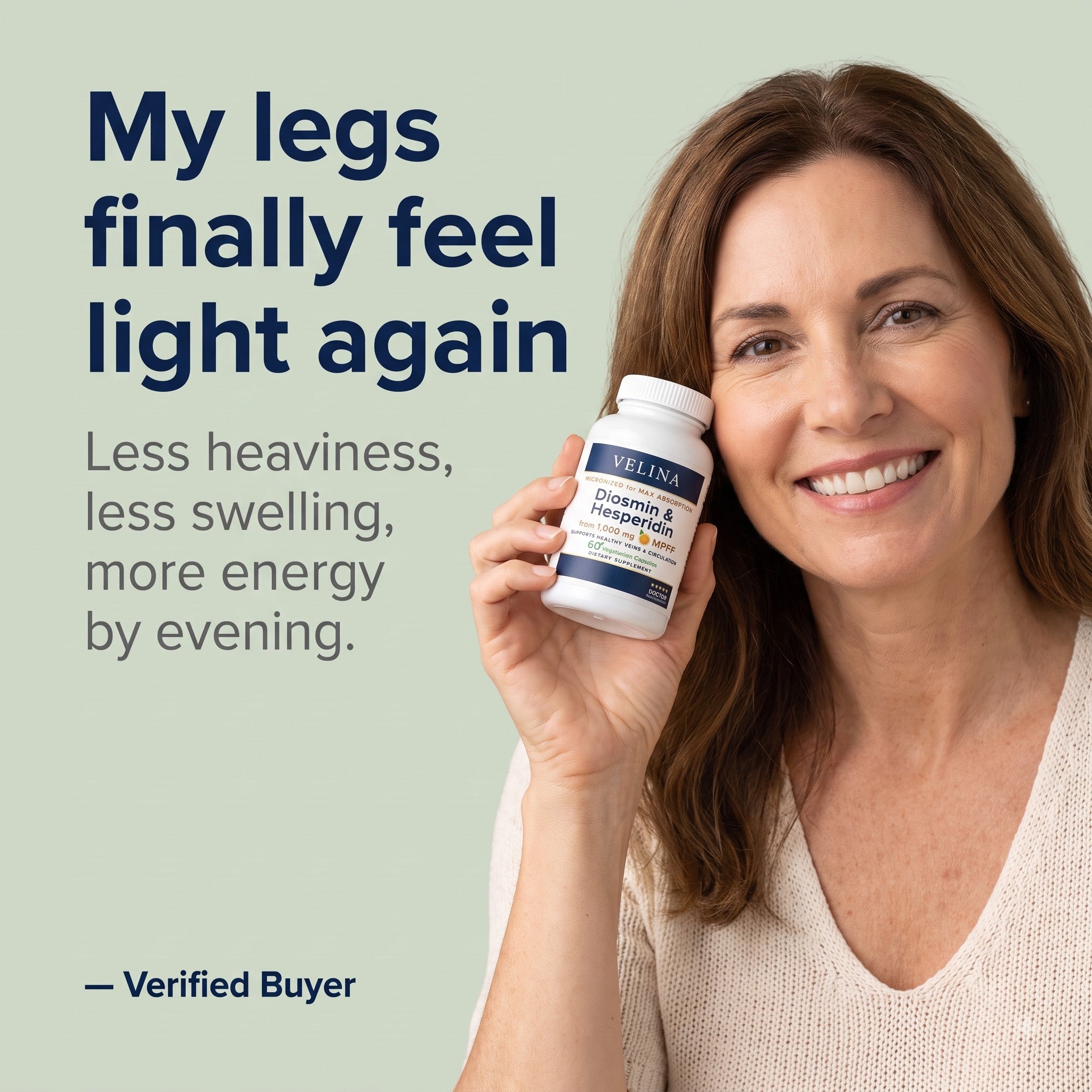 Micronized Diosmin & Hesperidin — For Legs That Feel Lighter